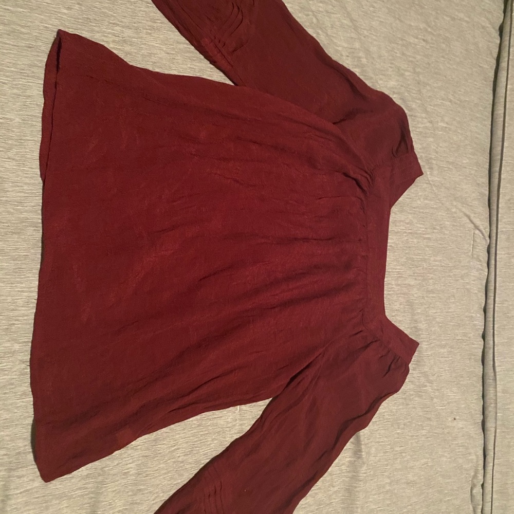 Dark red blouse